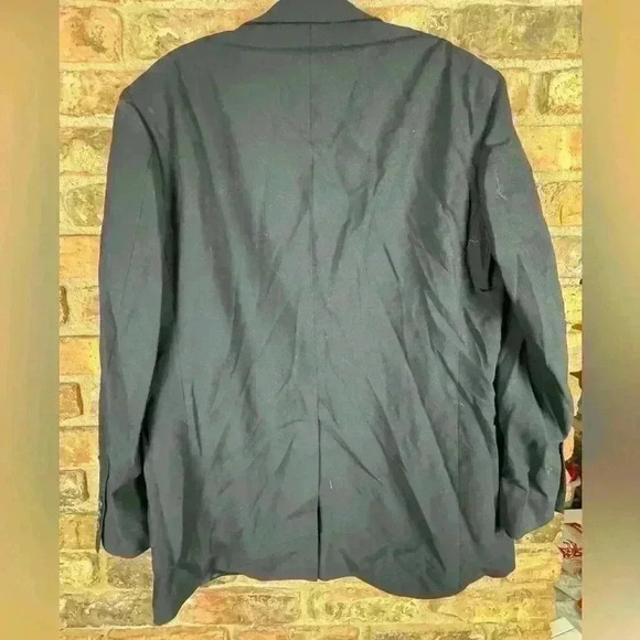 Charcoal Black Brooks Brothers Brookease Sport Coat Size 42R - Picture 3 of 5